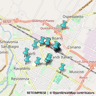 Mappa Via Cristoforo Colombo, 47122 Forlì FC, Italia (0.608)