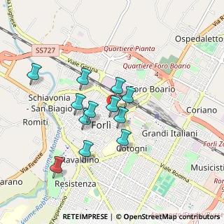 Mappa Corso G. Mazzini, 47121 Forlì FC, Italia (0.75)