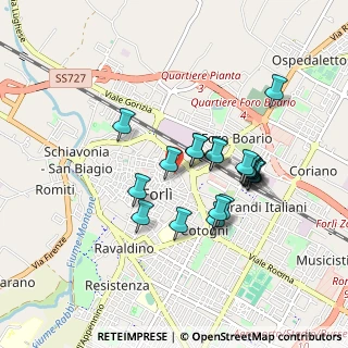 Mappa Corso G. Mazzini, 47121 Forlì FC, Italia (0.76)