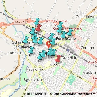 Mappa Corso G. Mazzini, 47121 Forlì FC, Italia (0.7025)