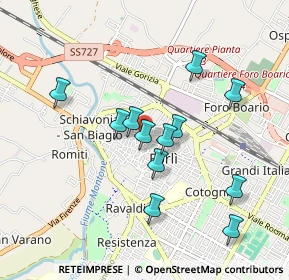 Mappa Via Maldenti, 47121 Forlì FC, Italia (0.8425)