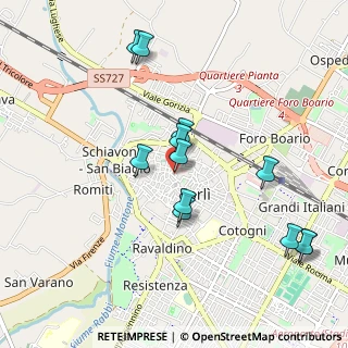 Mappa Via Maldenti, 47121 Forlì FC, Italia (0.99833)