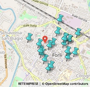 Mappa Via Maldenti, 47121 Forlì FC, Italia (0.4415)