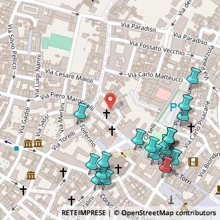 Mappa Via Maldenti, 47121 Forlì FC, Italia (0.1745)