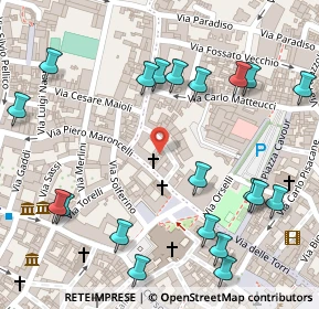 Mappa Via Maldenti, 47121 Forlì FC, Italia (0.1665)