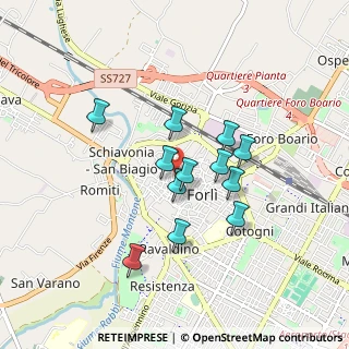 Mappa Via Hercolani Cesare, 47121 Forlì FC, Italia (0.71333)