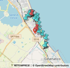 Mappa Via Puglie, 48015 Cervia RA, Italia (1.496)