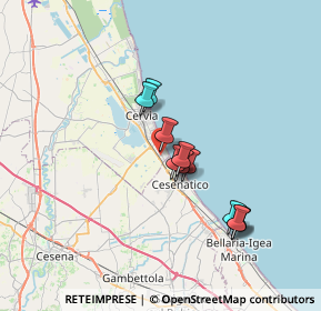 Mappa Via Puglie, 48015 Cervia RA, Italia (5.81636)