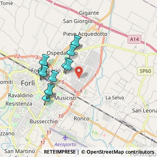 Mappa Via Ugo Buli, 47121 Forlì FC, Italia (1.74308)