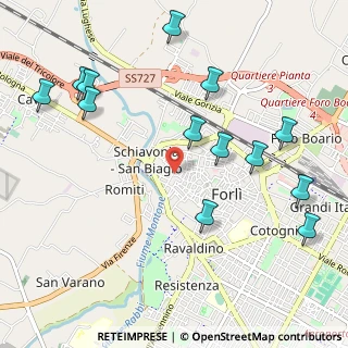 Mappa Piazzale Melozzo degli Ambrogi, 47121 Forlì FC, Italia (1.25462)