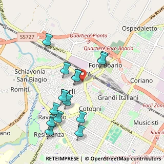 Mappa Via Porta S. Pietro, 47121 Forlì FC, Italia (1.00571)