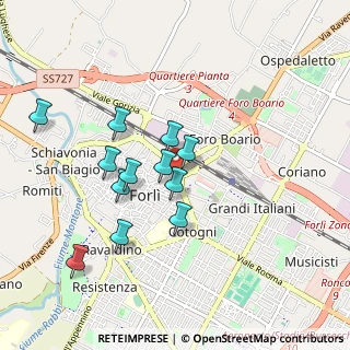 Mappa Via Porta S. Pietro, 47121 Forlì FC, Italia (0.82417)