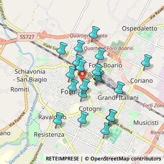 Mappa Via Porta S. Pietro, 47121 Forlì FC, Italia (0.82)