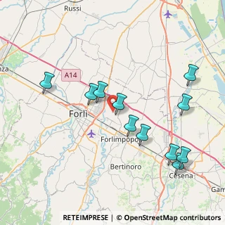 Mappa Via dei Senoni, 47122 Forlì FC, Italia (8.43364)