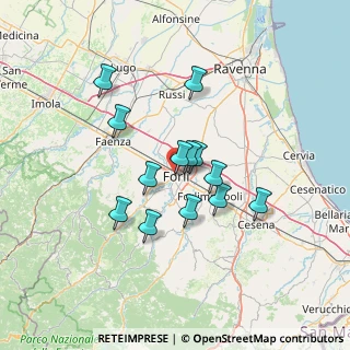 Mappa Via Fiorini, 47121 Forlì FC, Italia (11.08154)