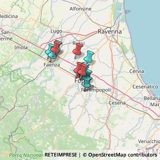 Mappa Via Fiorini, 47121 Forlì FC, Italia (6.92286)