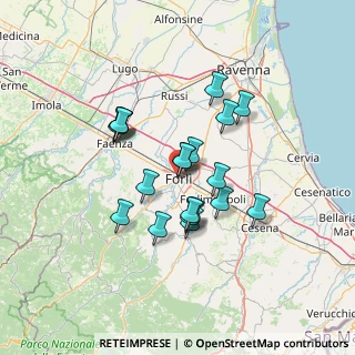 Mappa Via Fiorini, 47121 Forlì FC, Italia (11.235)
