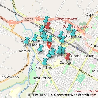 Mappa Via Fiorini, 47121 Forlì FC, Italia (0.6855)