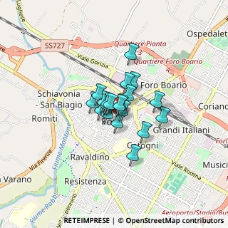 Mappa Via G. Gaudenzi, 47121 Forlì FC, Italia (0.4305)