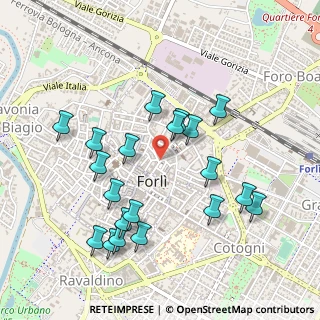 Mappa Via G. Gaudenzi, 47121 Forlì FC, Italia (0.505)