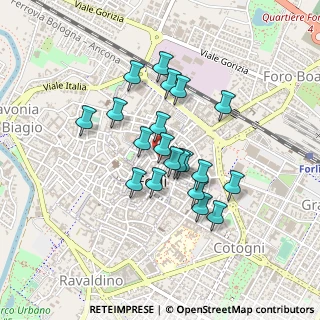Mappa Via G. Gaudenzi, 47121 Forlì FC, Italia (0.3535)