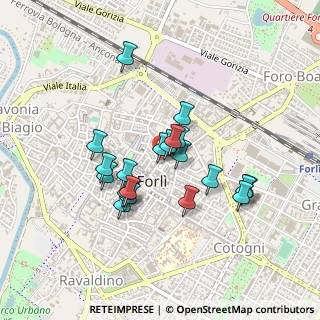 Mappa Via G. Gaudenzi, 47121 Forlì FC, Italia (0.372)
