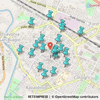 Mappa Via Maurizio Quadrio, 47121 Forlì FC, Italia (0.4255)