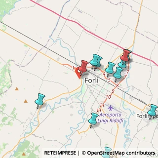 Mappa Via Valeria, 47121 Forlì FC, Italia (4.68917)