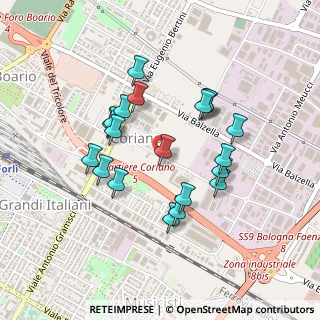Mappa Via Pacinotti, 47122 Forlì FC, Italia (0.4095)
