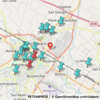Mappa Via Pacinotti, 47122 Forlì FC, Italia (2.297)