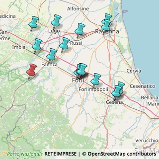 Mappa Via Pellegrina Rosselli Del Turco, 47121 Forlì FC, Italia (15.12765)