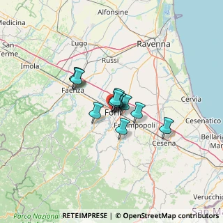 Mappa Via L. Albicini, 47121 Forlì FC, Italia (7.03846)