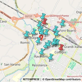 Mappa Via L. Albicini, 47121 Forlì FC, Italia (0.723)