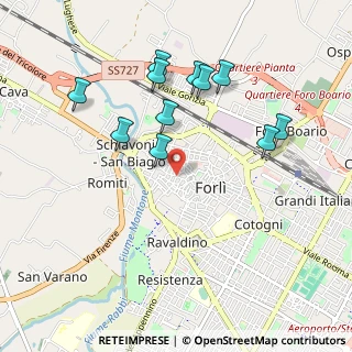 Mappa Via L. Albicini, 47121 Forlì FC, Italia (0.98727)