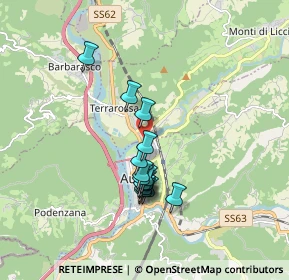 Mappa Via Ubaldo Formentini, 54011 Aulla MS, Italia (1.47)