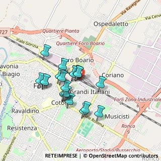 Mappa Forli', 47122 Forlì FC, Italia (0.729)