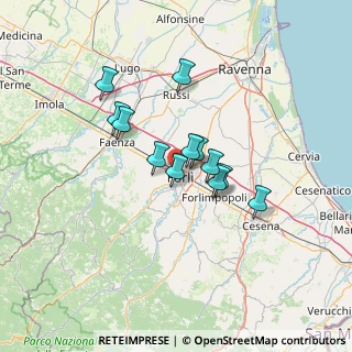 Mappa Via Battuti Verdi, 47121 Forlì FC, Italia (10.05833)