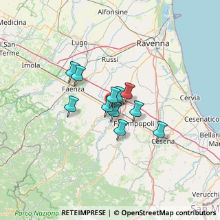 Mappa Via Battuti Verdi, 47121 Forlì FC, Italia (8.49455)
