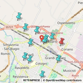 Mappa Via Argonne, 47122 Forlì FC, Italia (0.99667)
