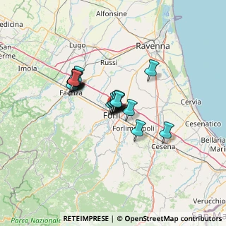 Mappa Via Argonne, 47122 Forlì FC, Italia (9.14)