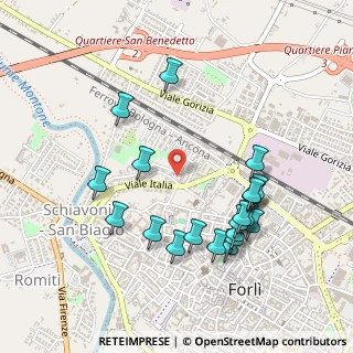 Mappa Via D. Casamorata, 47122 Forlì FC, Italia (0.5195)
