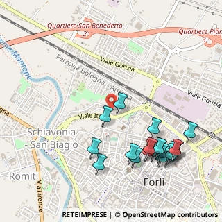 Mappa Via D. Casamorata, 47122 Forlì FC, Italia (0.6215)