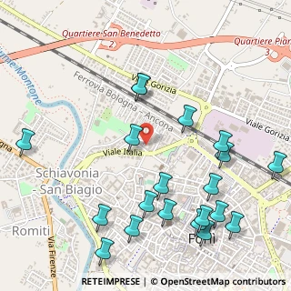 Mappa Via D. Casamorata, 47122 Forlì FC, Italia (0.655)