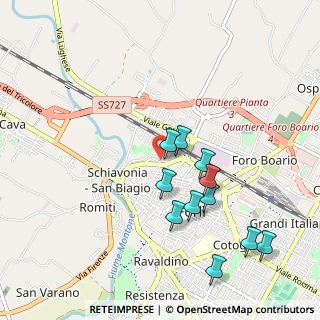 Mappa Via D. Casamorata, 47122 Forlì FC, Italia (0.97545)