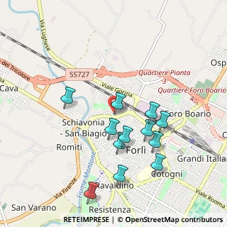 Mappa Via D. Casamorata, 47122 Forlì FC, Italia (0.94167)
