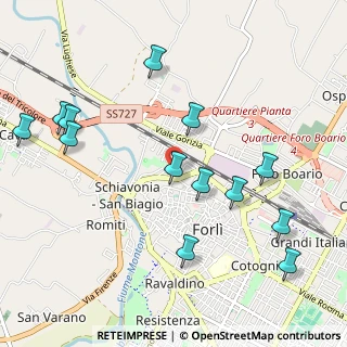 Mappa Via D. Casamorata, 47122 Forlì FC, Italia (1.18538)
