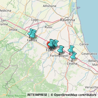 Mappa Via D. Casamorata, 47122 Forlì FC, Italia (8.515)