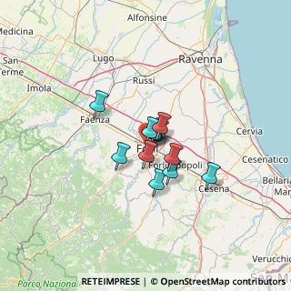 Mappa Via D. Casamorata, 47122 Forlì FC, Italia (7.29333)