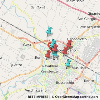 Mappa Via D. Casamorata, 47122 Forlì FC, Italia (0.97182)