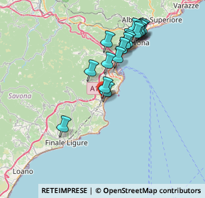 Mappa Vico Santa Caterina, 17028 Spotorno SV, Italia (7.03529)